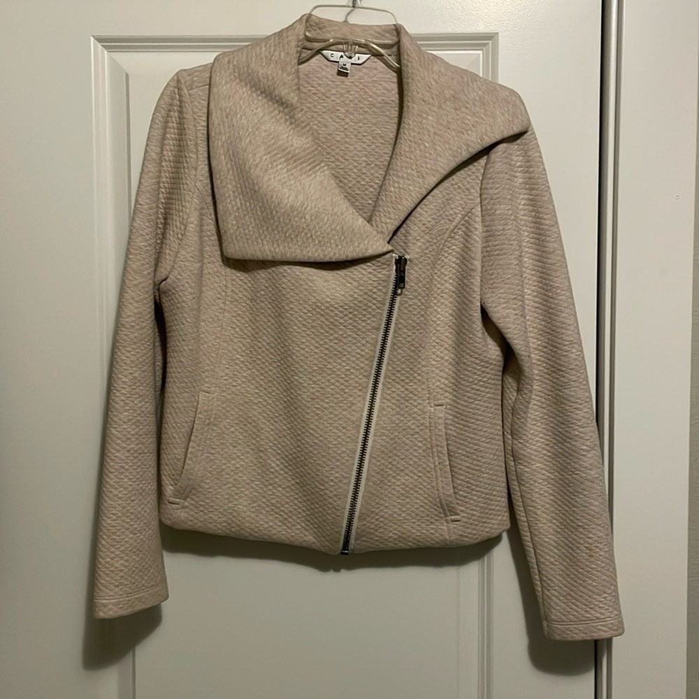 CAbi asymmetrical bomber jacket
